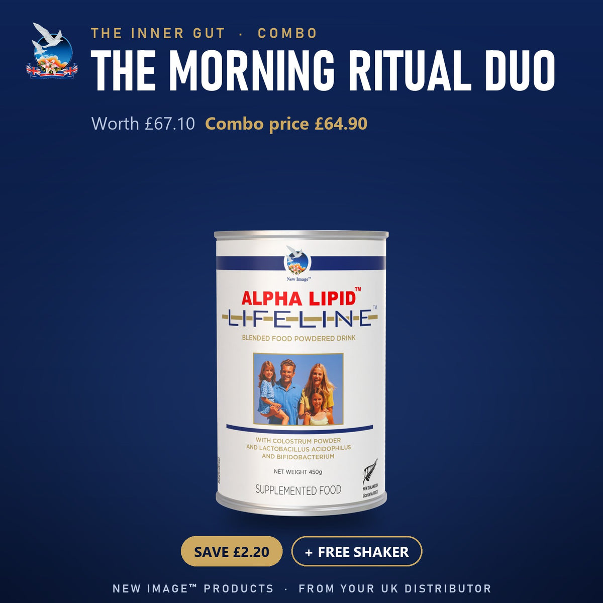 The Morning Ritual Duo: Alpha Lipid Lifeline plus shaker
