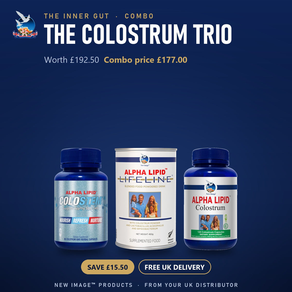 The Colostrum Trio: Colostem, Lifeline and Colostrum capsules
