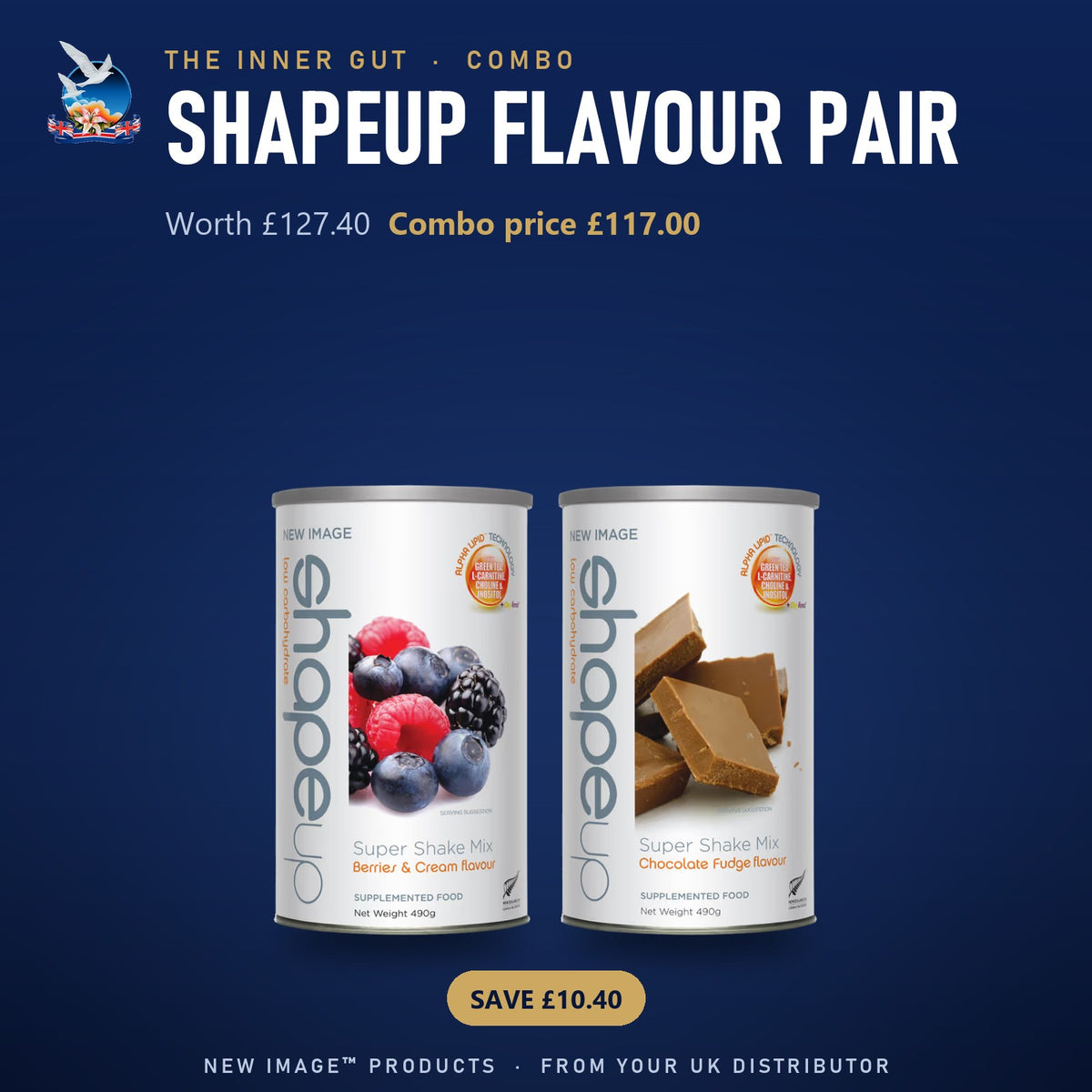 ShapeUp Flavour Pair: Berries and Cream plus Chocolate Fudge